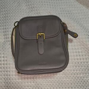 MINOOY NAYA GREY LEATHER SMALL 2.0L  CROSSBODY BAG